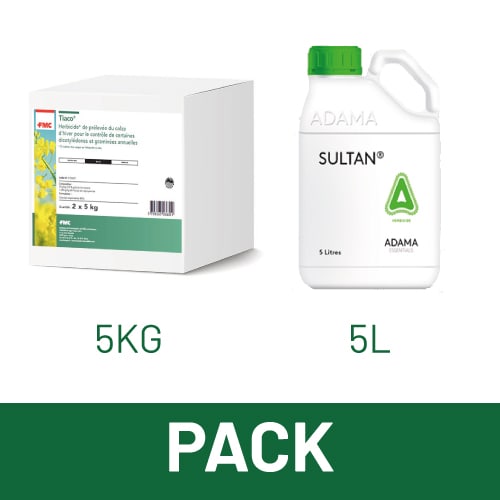 PACK TIACO + SULTAN - HERBICIDES photo du produit Principale L